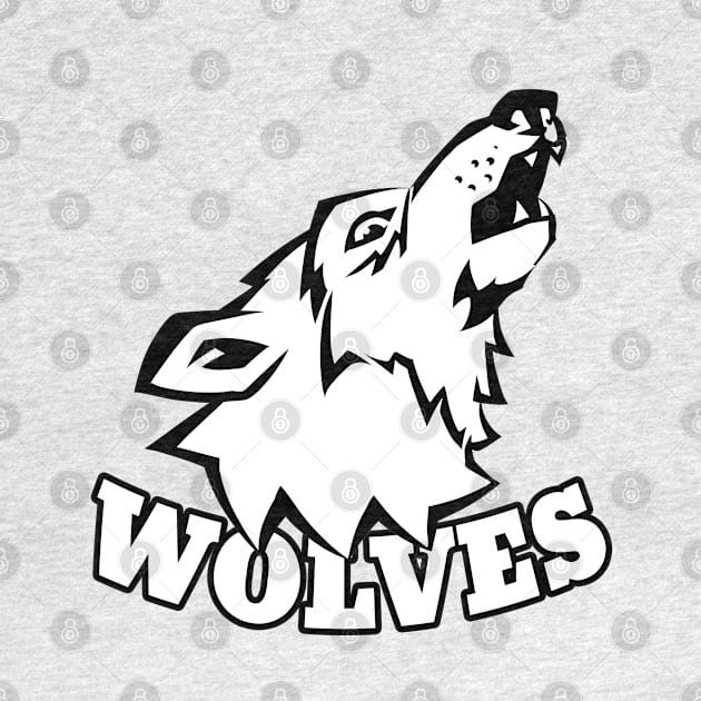 Wolves Mascot by Generic Mascots